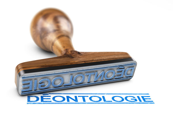 Charte déontologique ou code de déontologie. Ethique professio